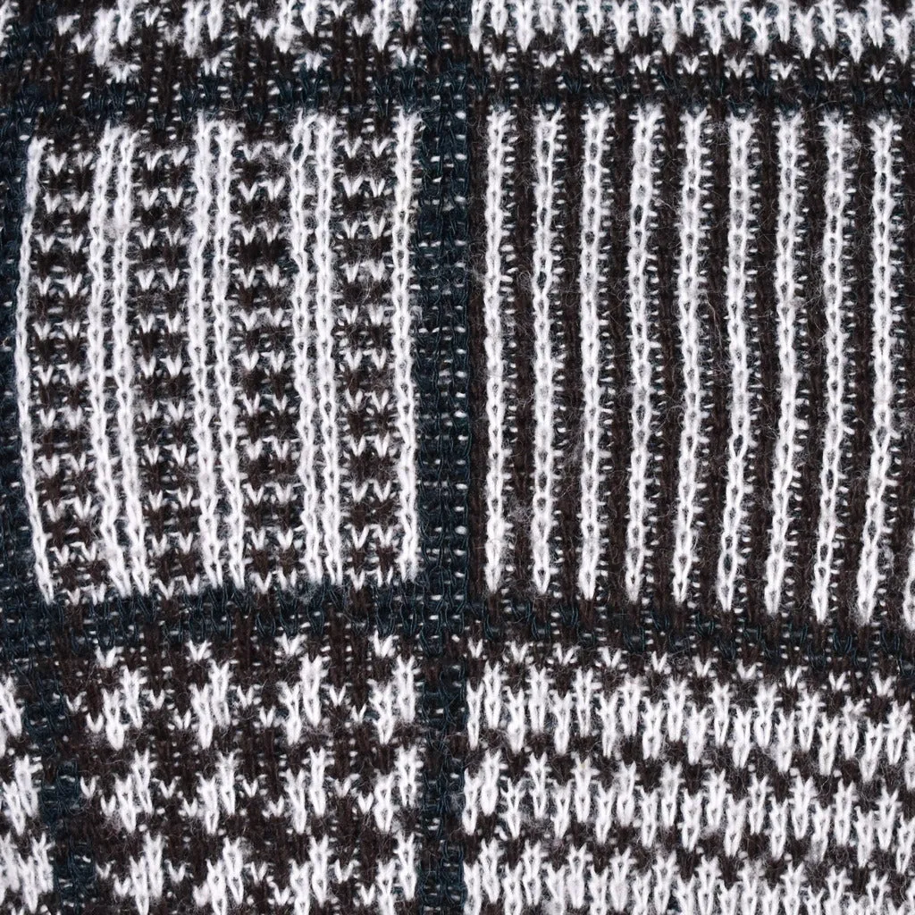 1960s Brown Plaid Knit Vest