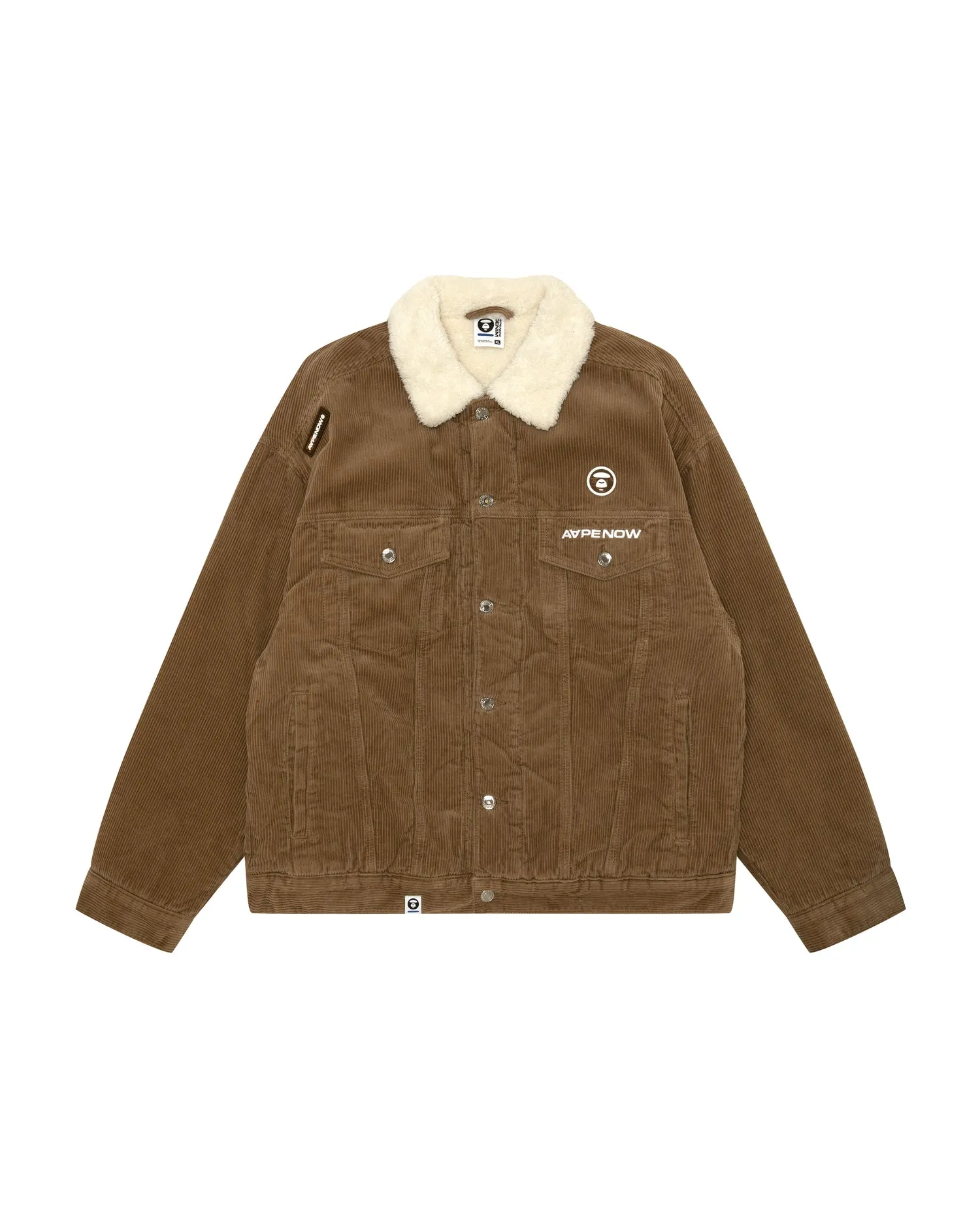AAPENOW moonface logo corduroy jacket