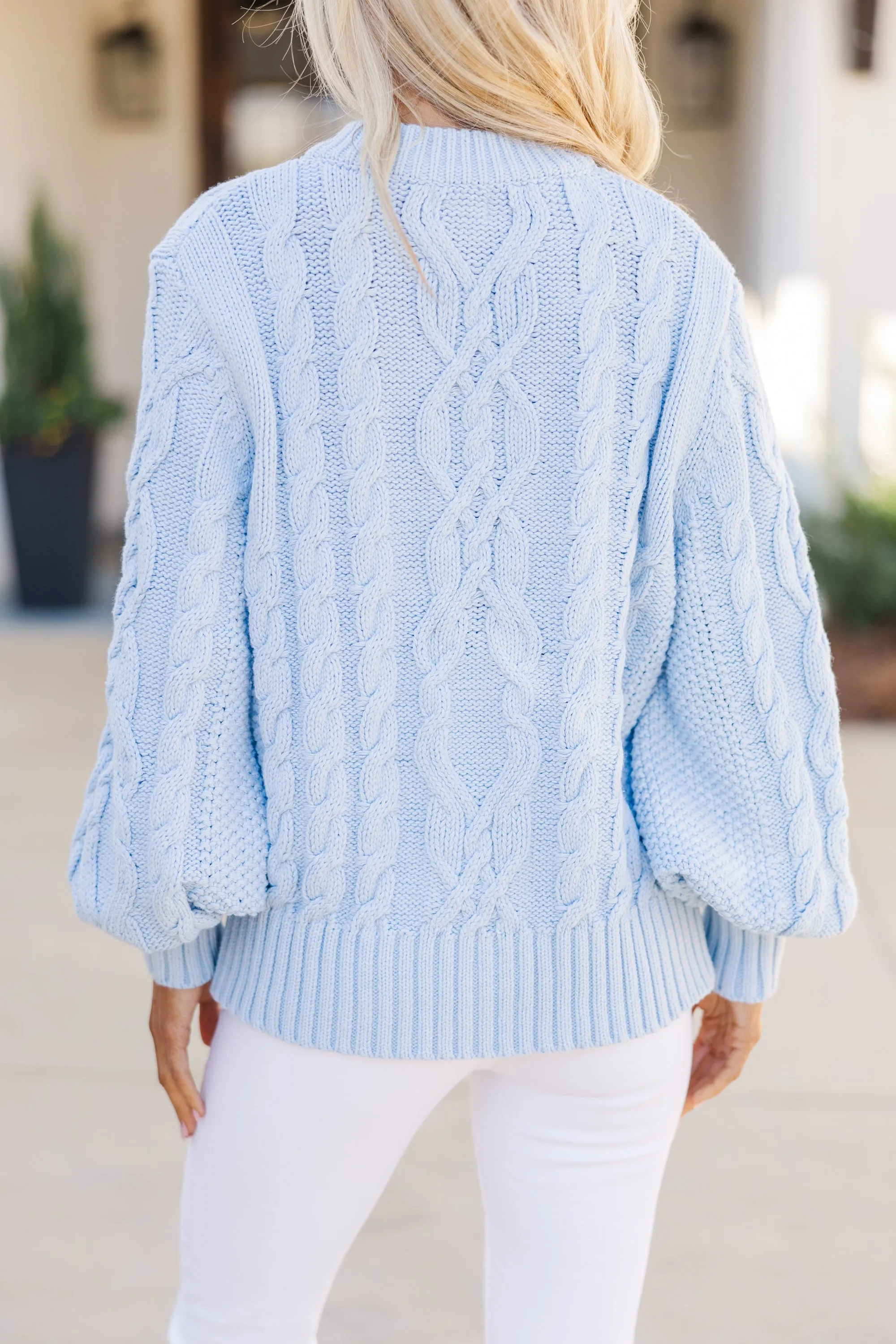 All The Good Light Blue Cardigan