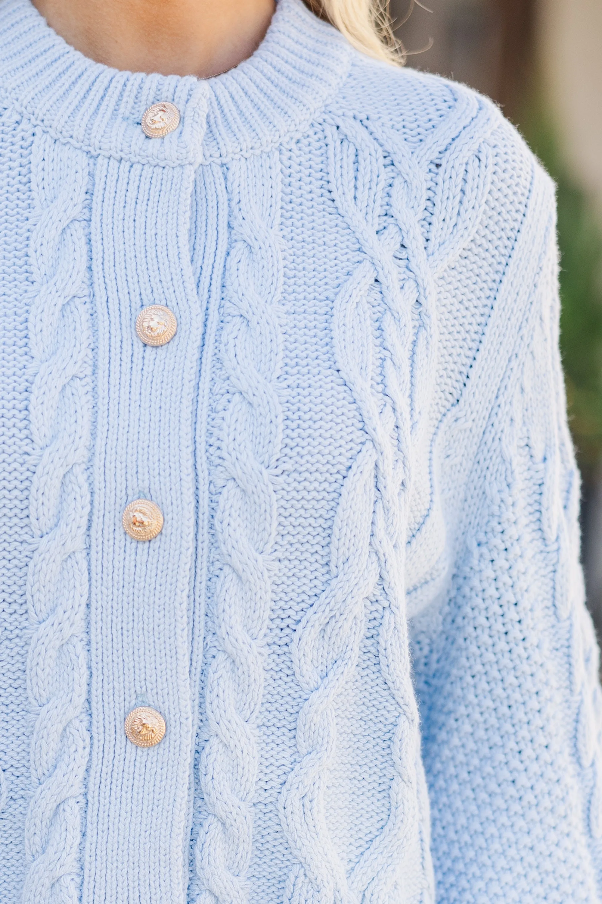 All The Good Light Blue Cardigan