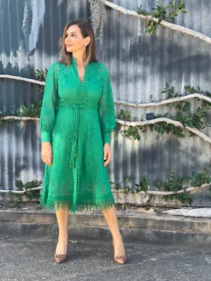 Andree Belted Dress - Green