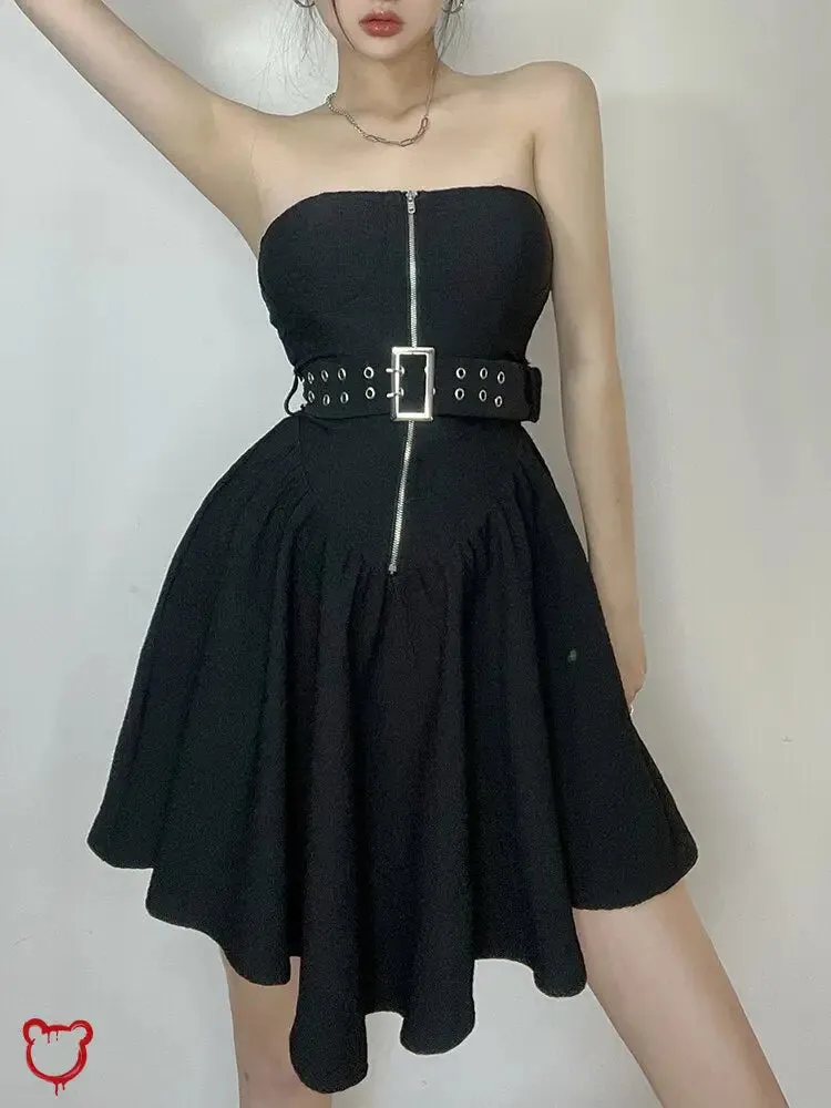 Apocalypse Strapless Belted Dress