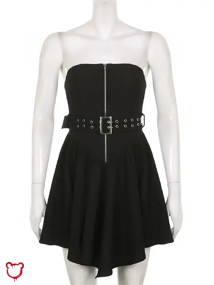 Apocalypse Strapless Belted Dress