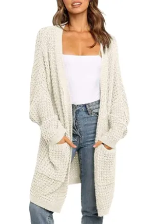 Batwing Sleeve Chunky Cardigan