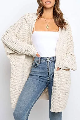 Batwing Sleeve Chunky Cardigan