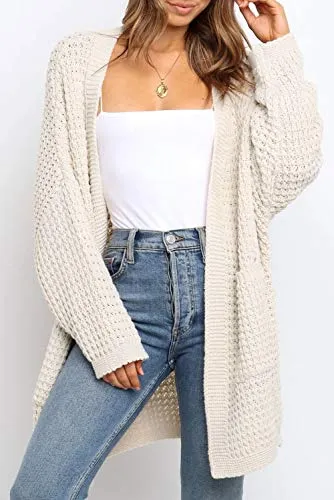 Batwing Sleeve Chunky Cardigan