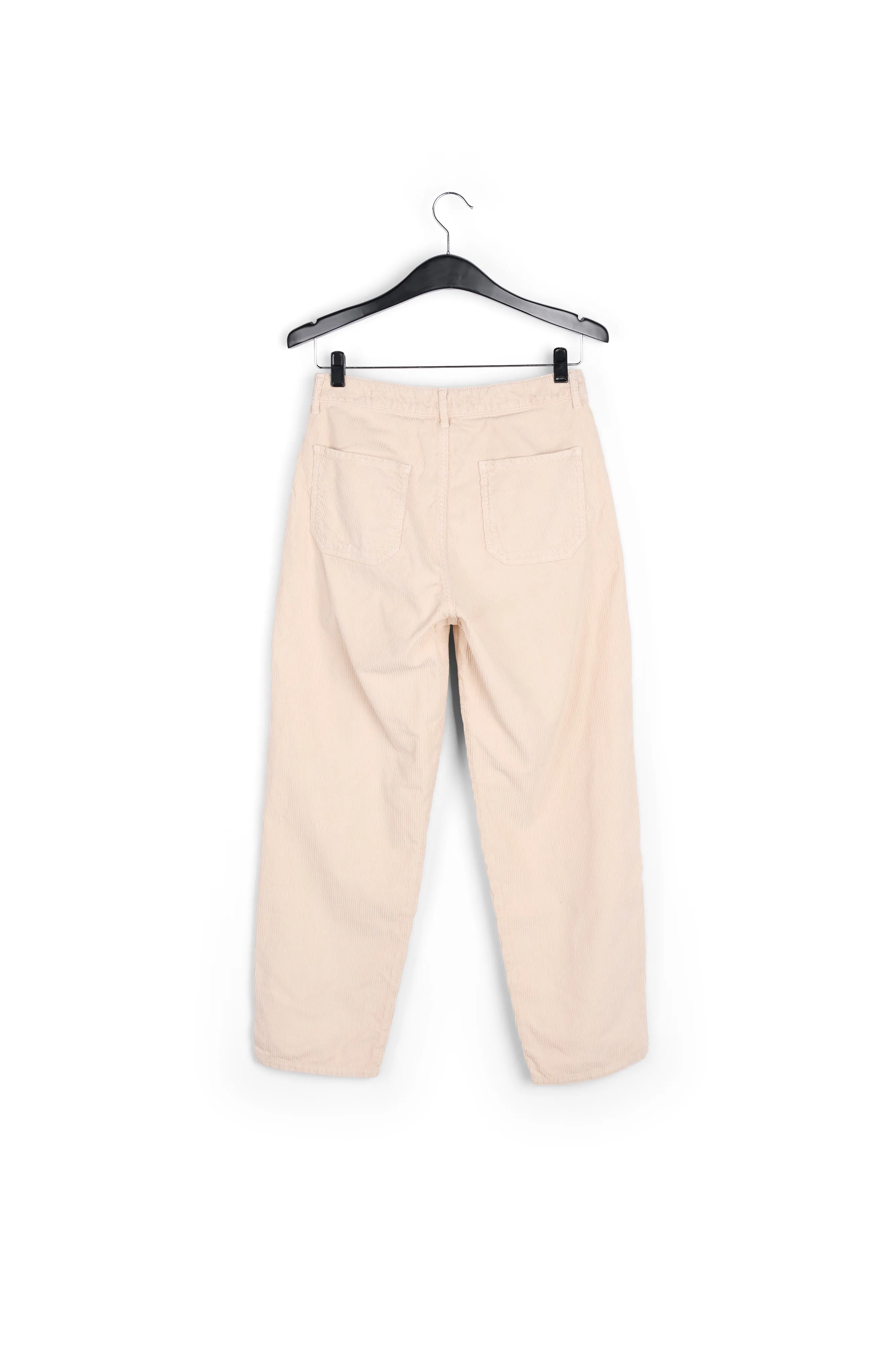Beige cotton-corduroy trousers