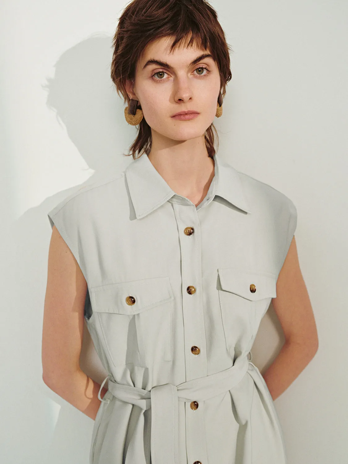 Belted Straight Dresses
