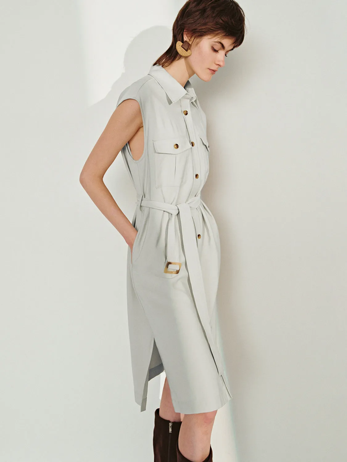 Belted Straight Dresses