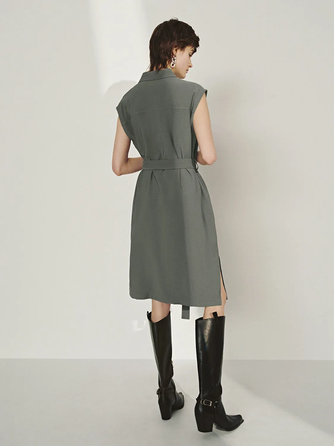 Belted Straight Dresses