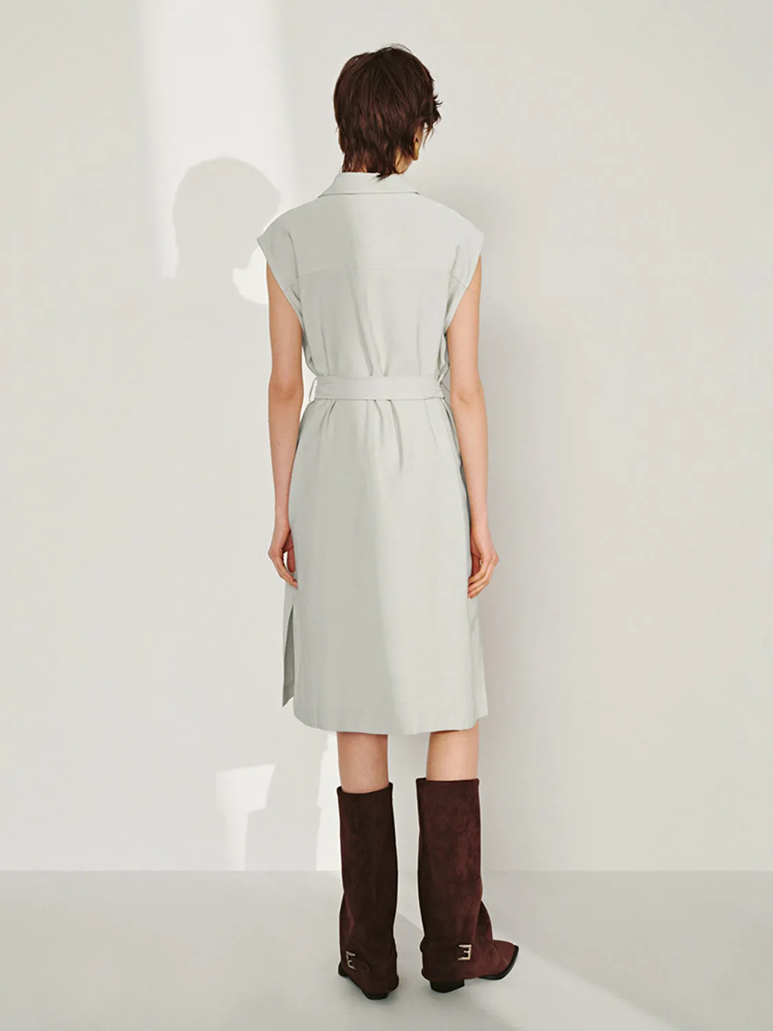 Belted Straight Dresses
