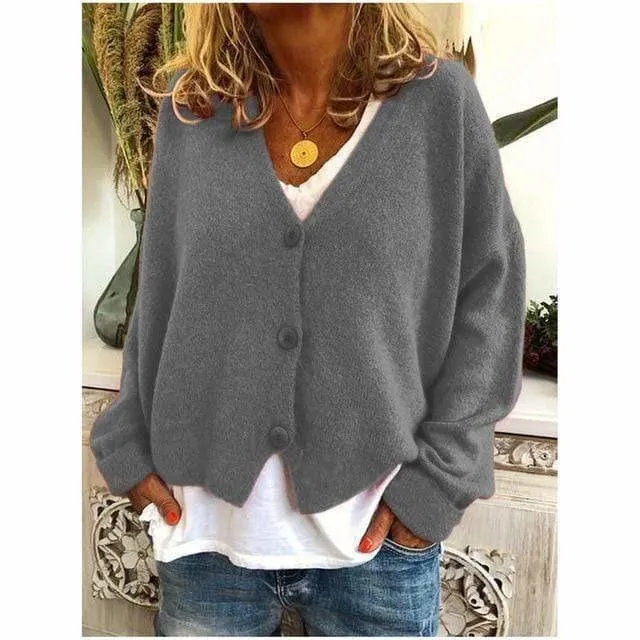 BerryBetty - Fashion Casual V-Neck Coat