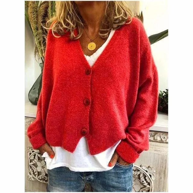 BerryBetty - Fashion Casual V-Neck Coat