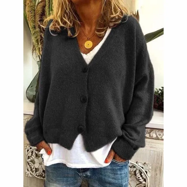 BerryBetty - Fashion Casual V-Neck Coat
