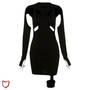 Black Alt Long Sleeve Dress' rephrased as 'Black Alt Dress - Long Sleeve'