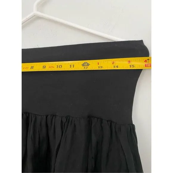 Black Chiffon Two Layer Pants Size 8