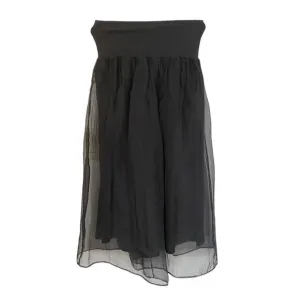 Black Chiffon Two Layer Pants Size 8