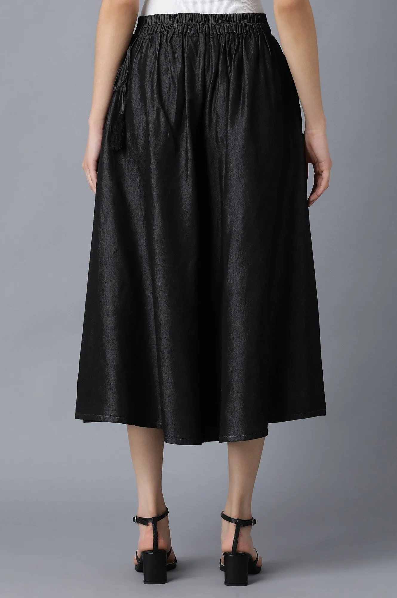 Black Cotton Culottes