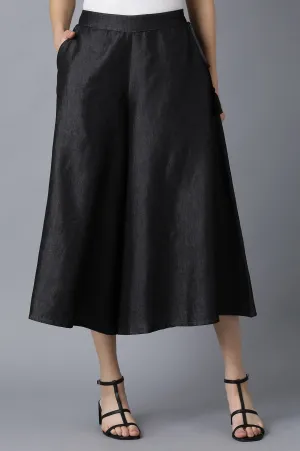 Black Cotton Culottes
