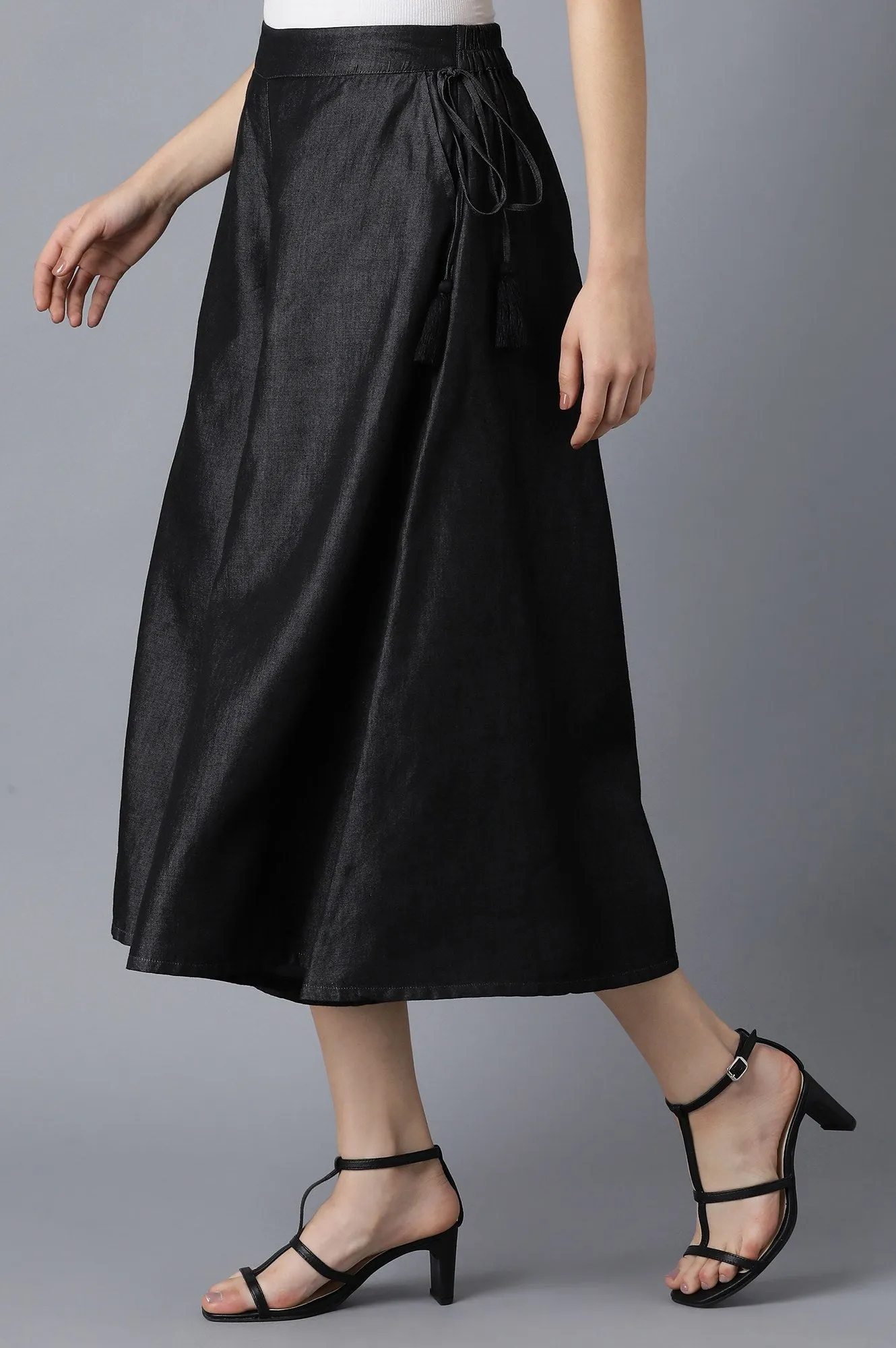 Black Cotton Culottes