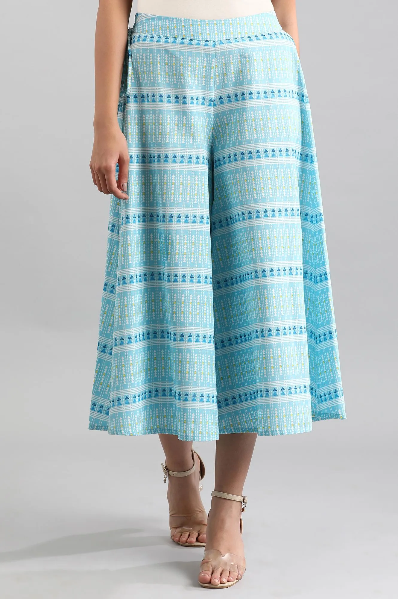 Blue Printed Culottes