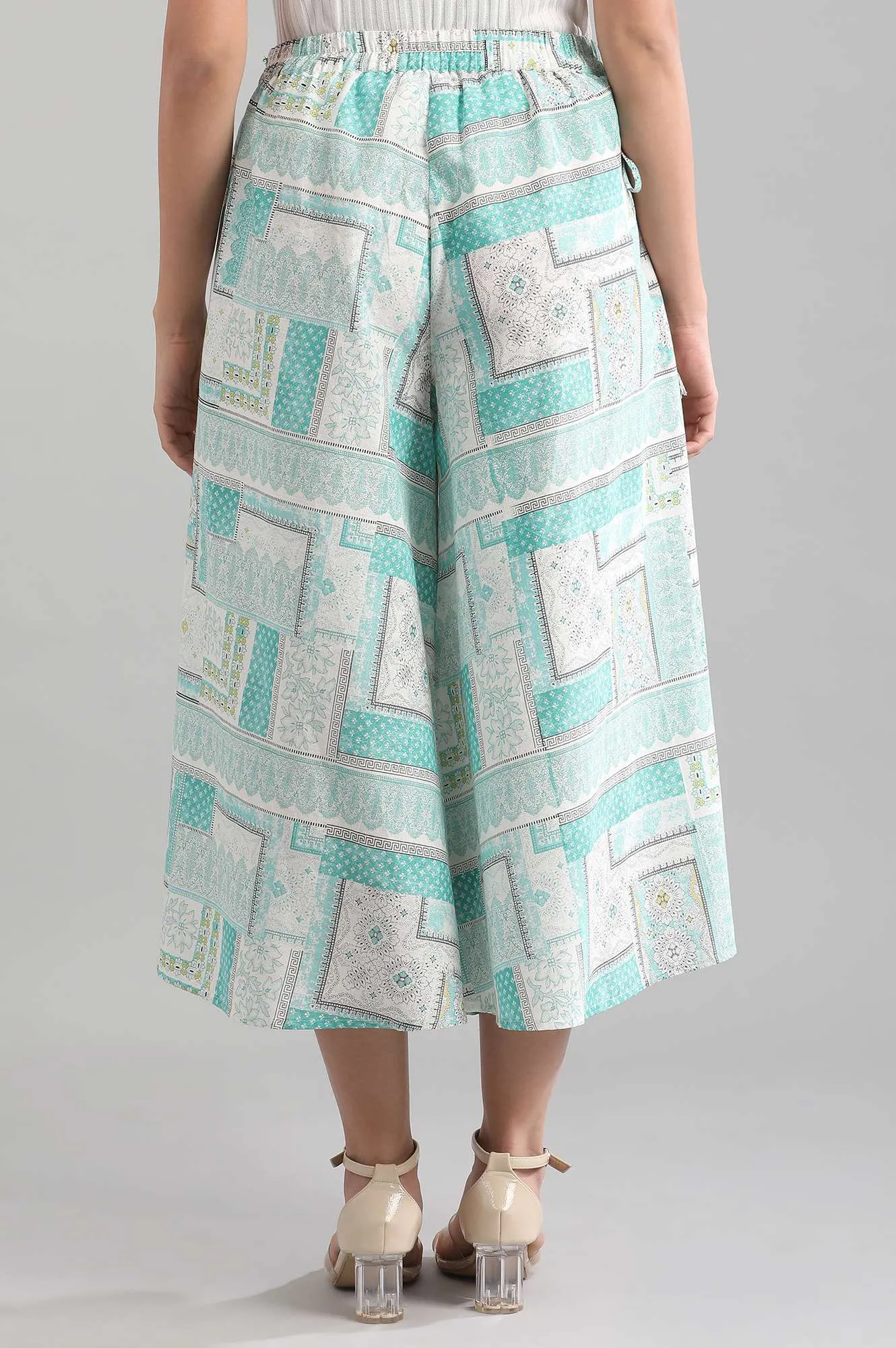 Blue Printed Culottes
