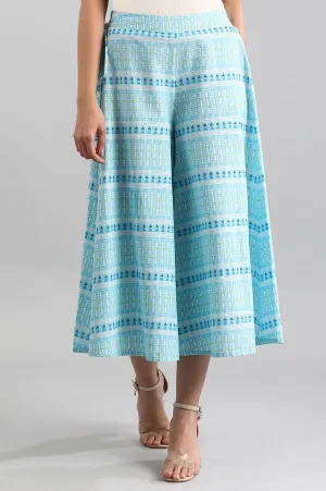 Blue Printed Culottes
