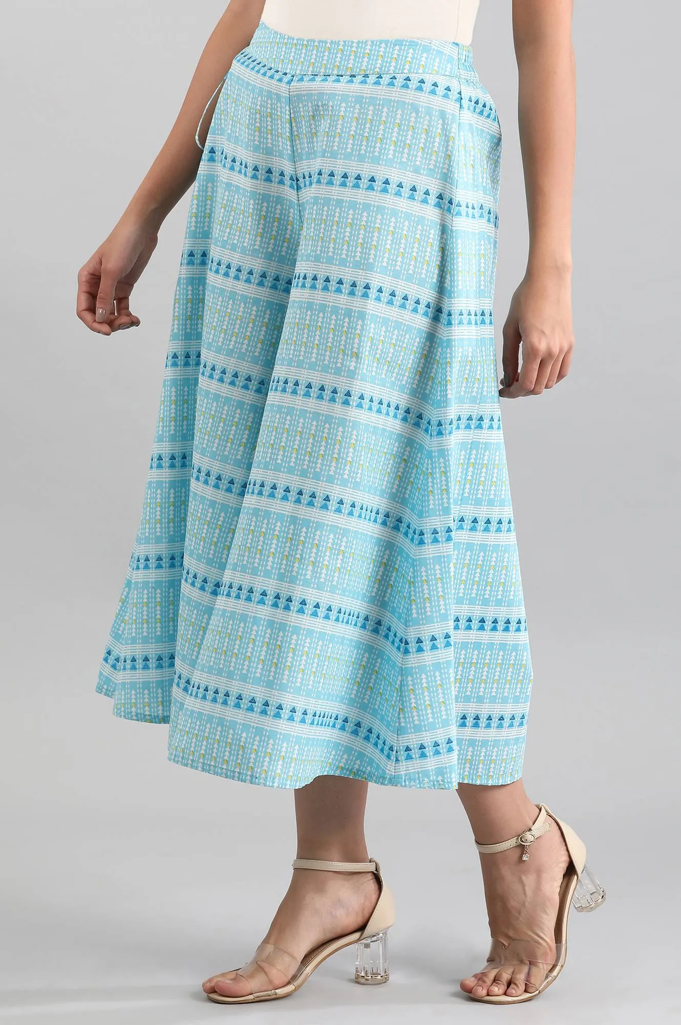 Blue Printed Culottes