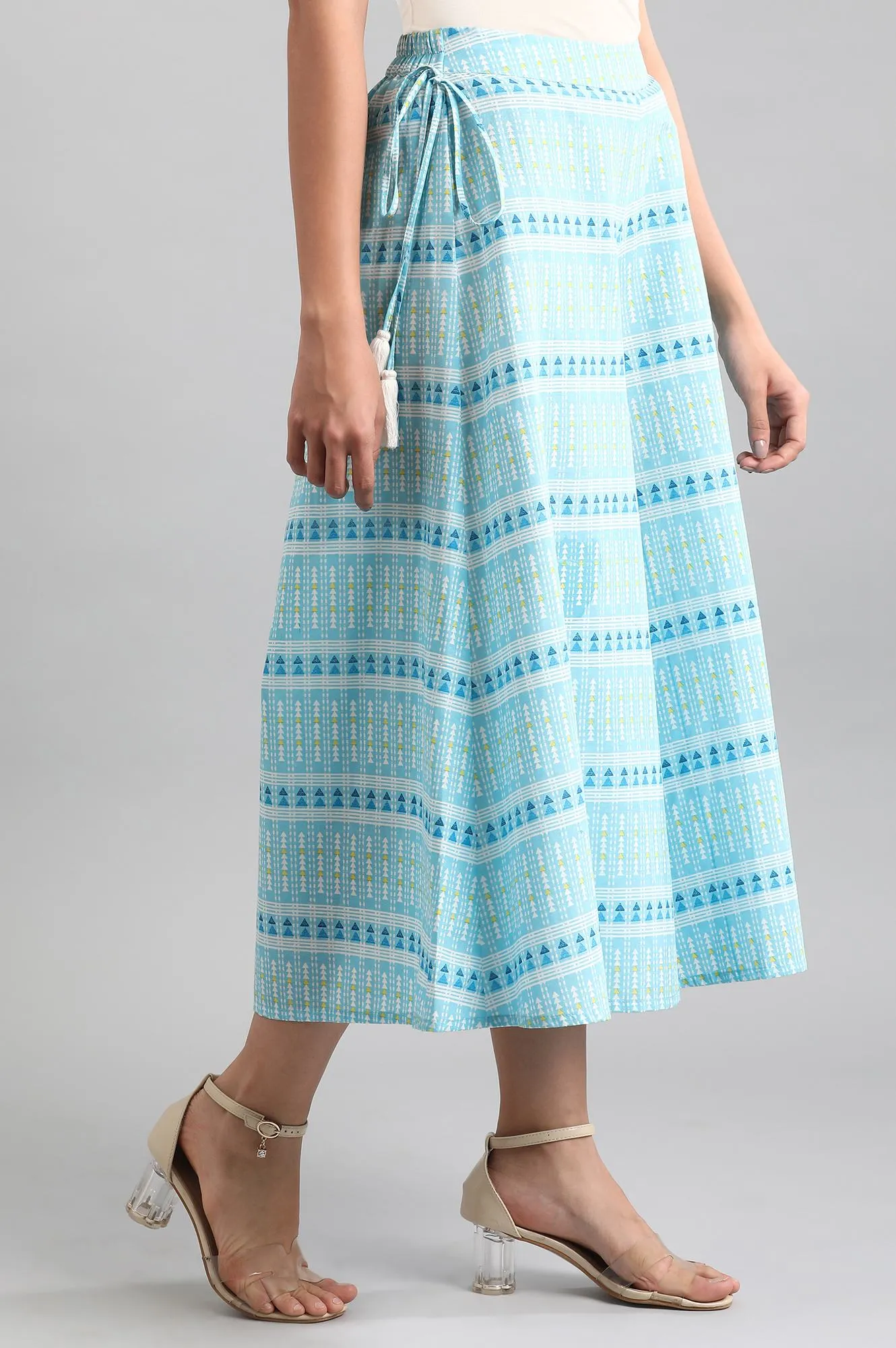 Blue Printed Culottes