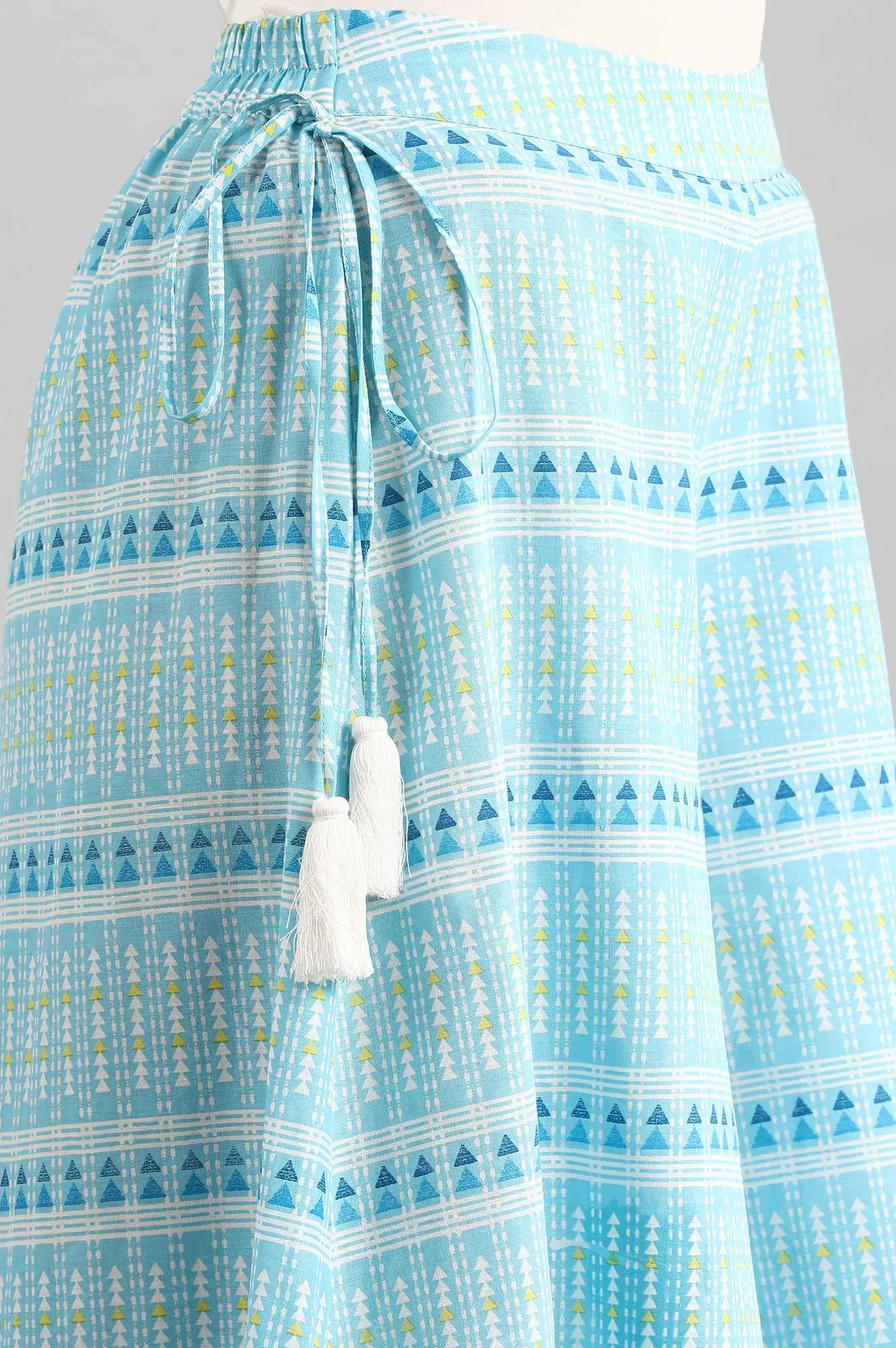 Blue Printed Culottes