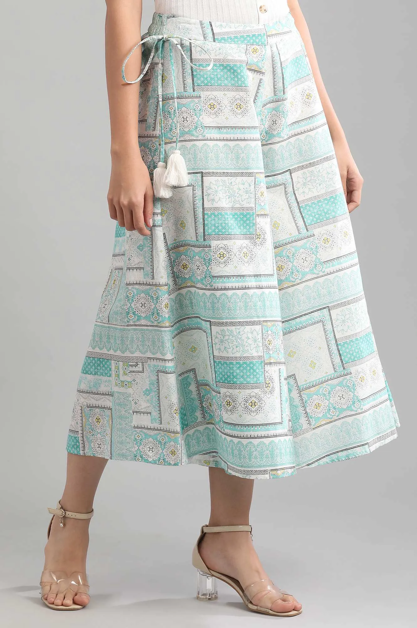 Blue Printed Culottes