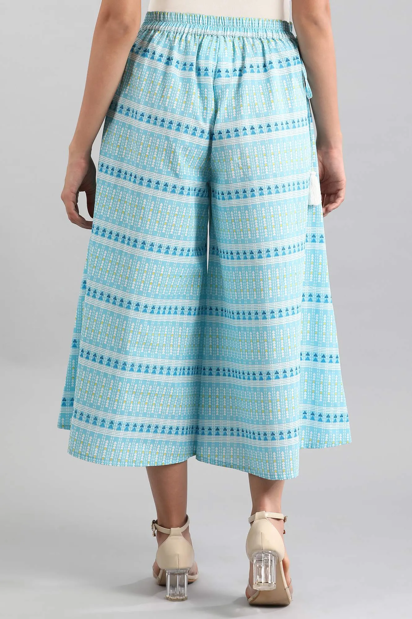 Blue Printed Culottes