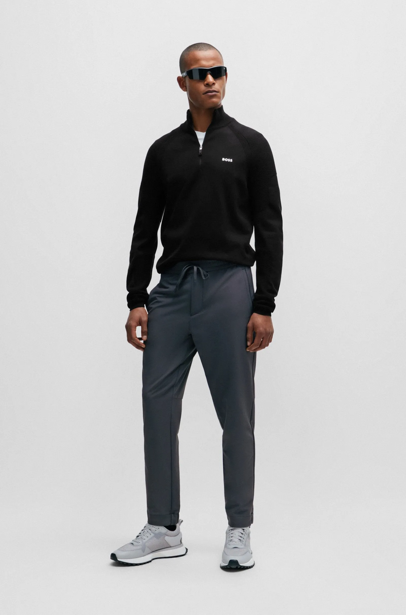 BOSS Sweaters Regular Fit in Cotton Mix - PERFORM-X_QZ 10252224 01-50498525