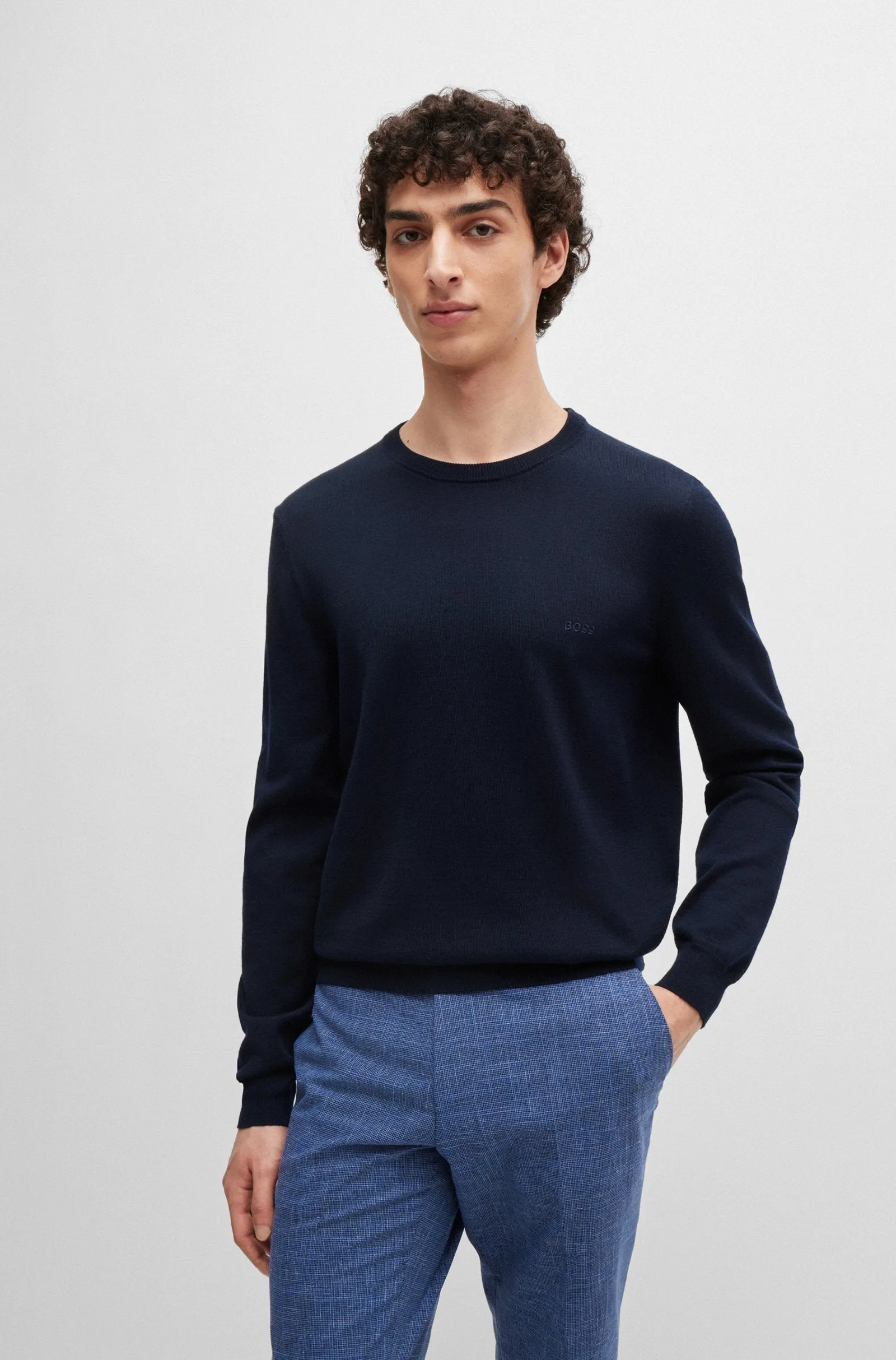 BOSS Sweaters Regular Fit in Wool - BOTTO-L 10243935 01-50476364