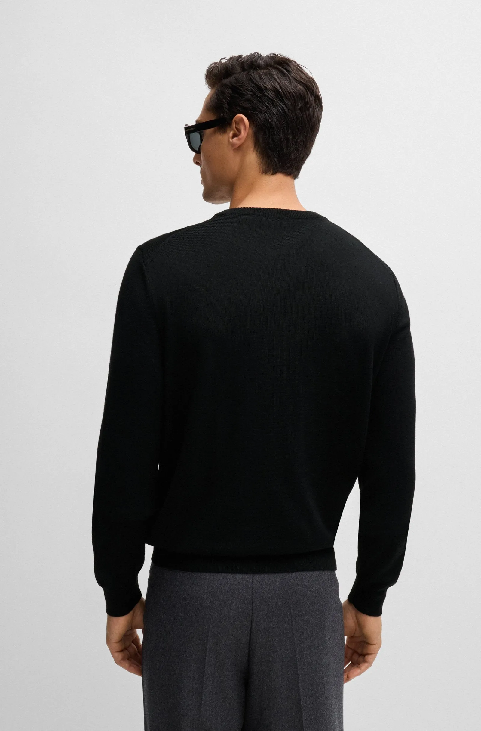 BOSS Sweaters Regular Fit in Wool - BOTTO-L 10243935 01-50476364