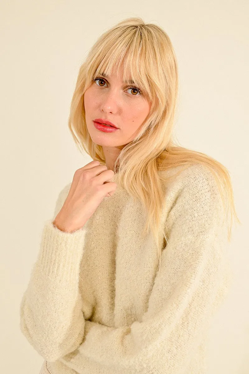 BOUCLE KNIT SWEATER