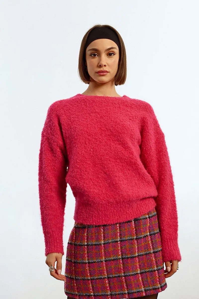 BOUCLE KNIT SWEATER