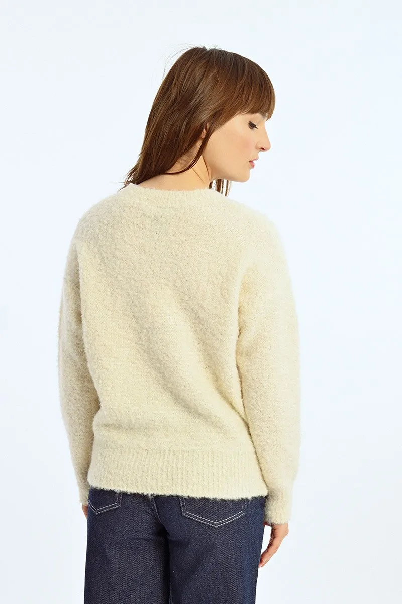 BOUCLE KNIT SWEATER
