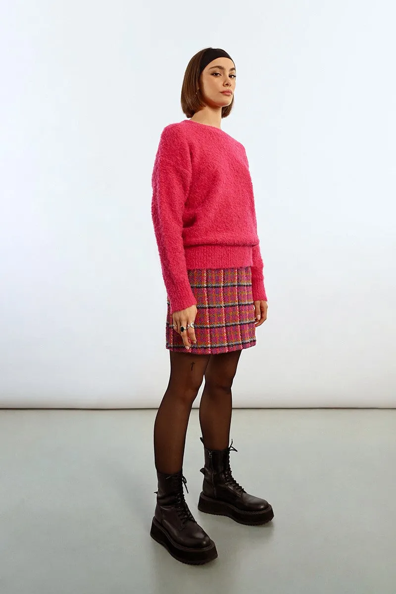 BOUCLE KNIT SWEATER
