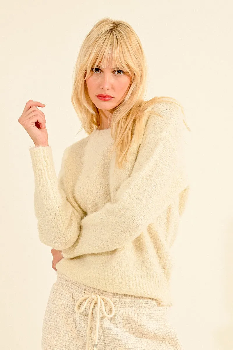 BOUCLE KNIT SWEATER