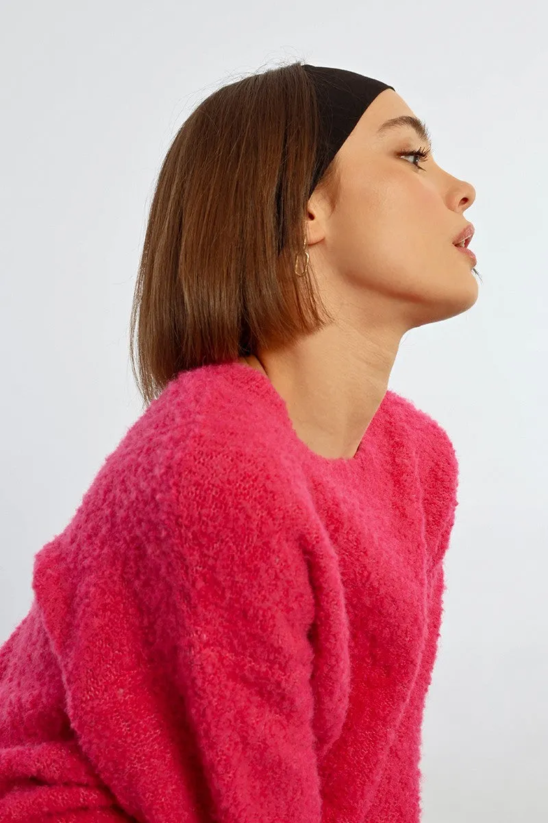 BOUCLE KNIT SWEATER