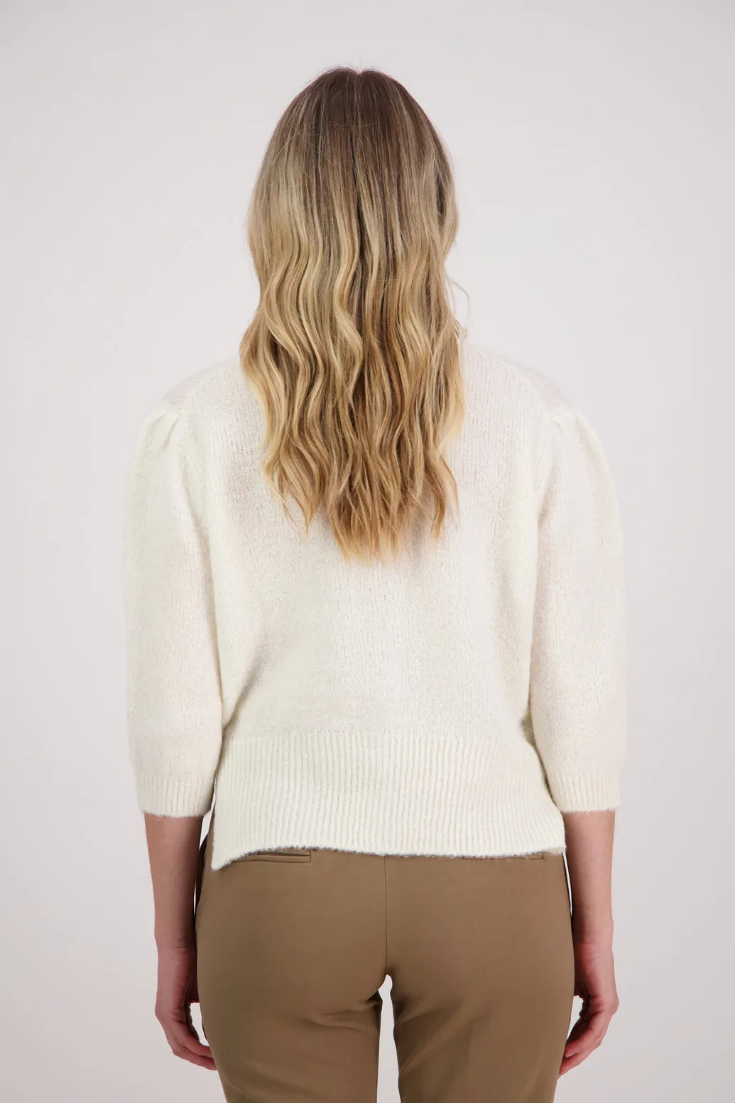 Briarwood Violet Cardigan - Ivory