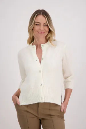 Briarwood Violet Cardigan - Ivory