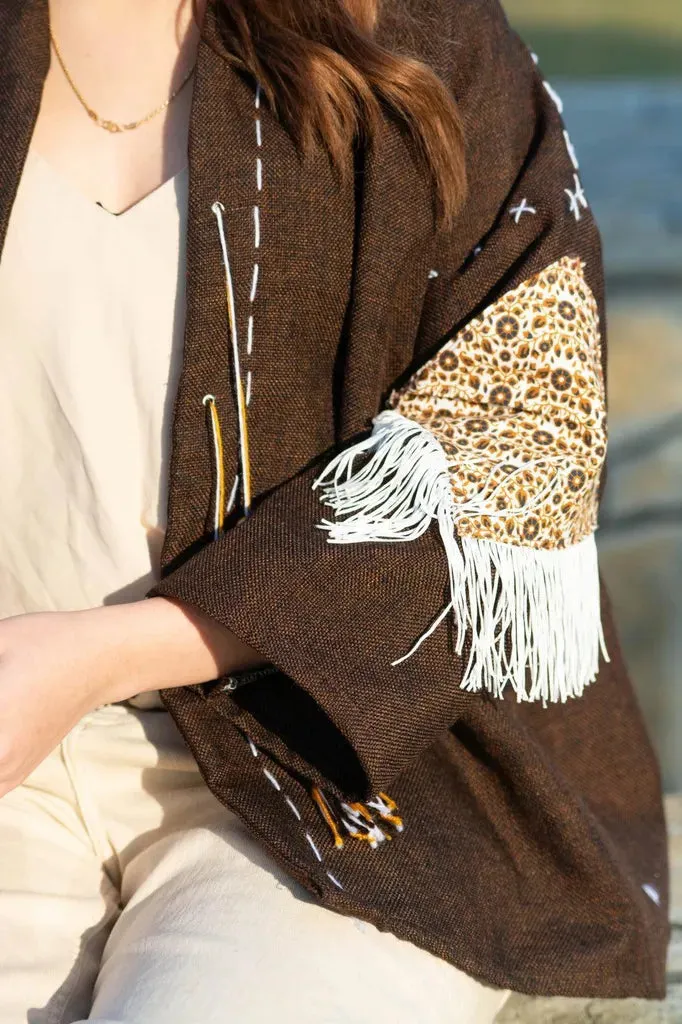 Brown | Handmade Premium Cardigan | Winter Wrap