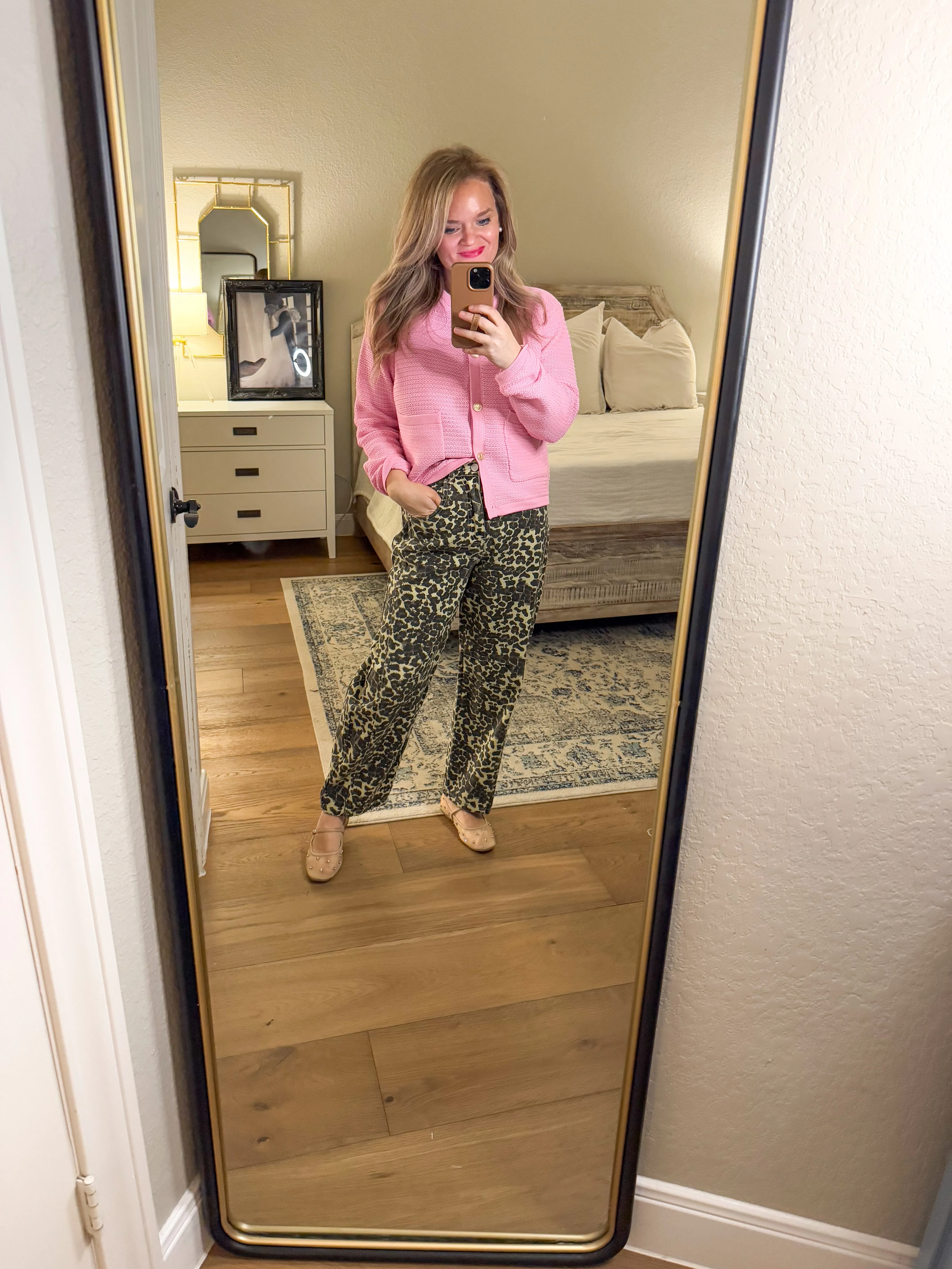 Bubblegum Pink Knit Cardigan