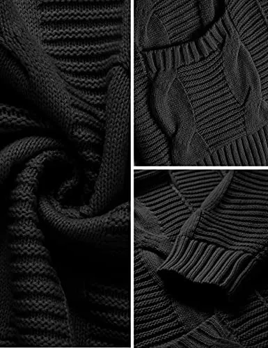 Cable Knit Open Front Sweater