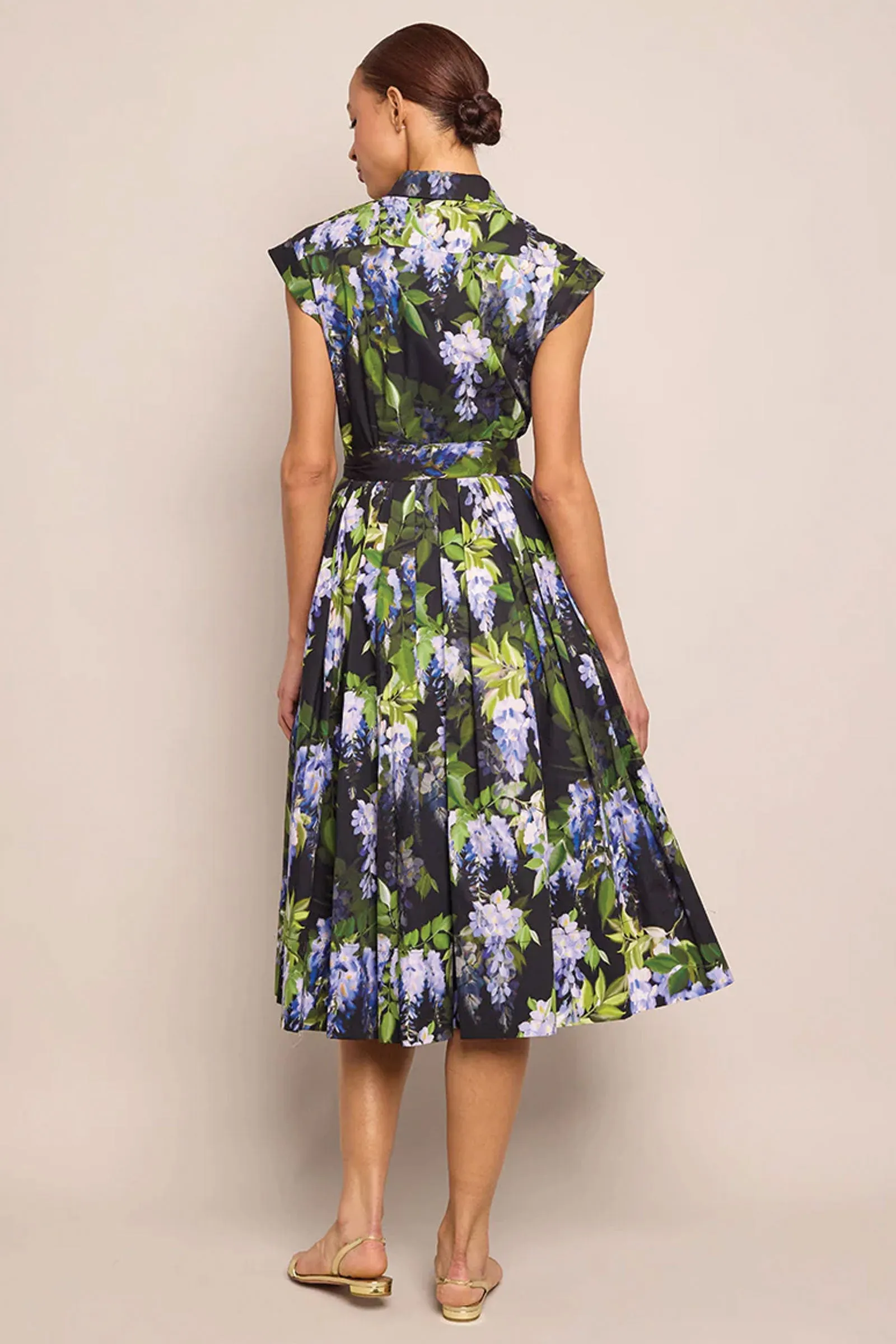 Cara Cara Octavia Dress in Wisteria Black
