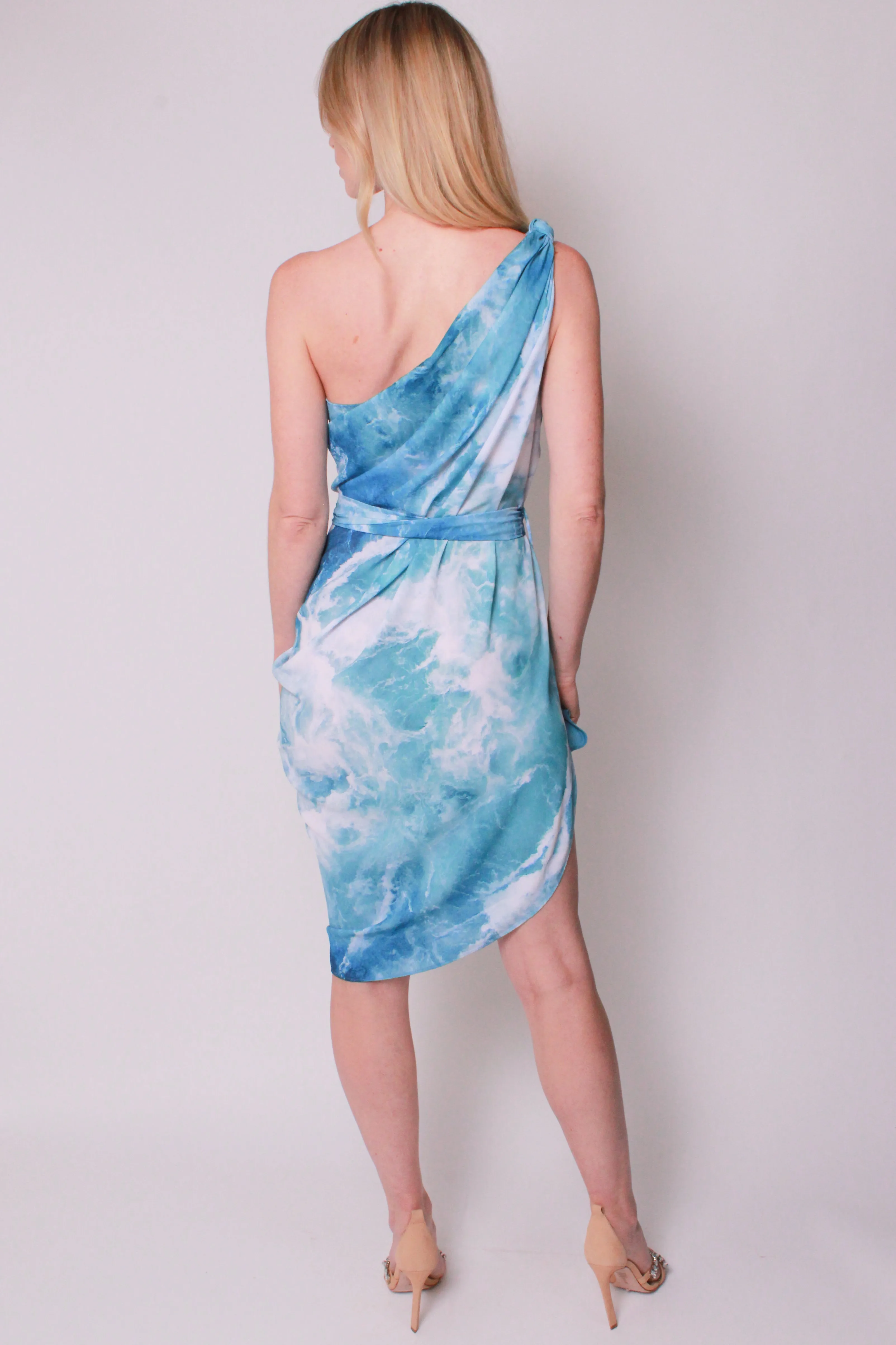 Cascade Dress In Pacific Surf