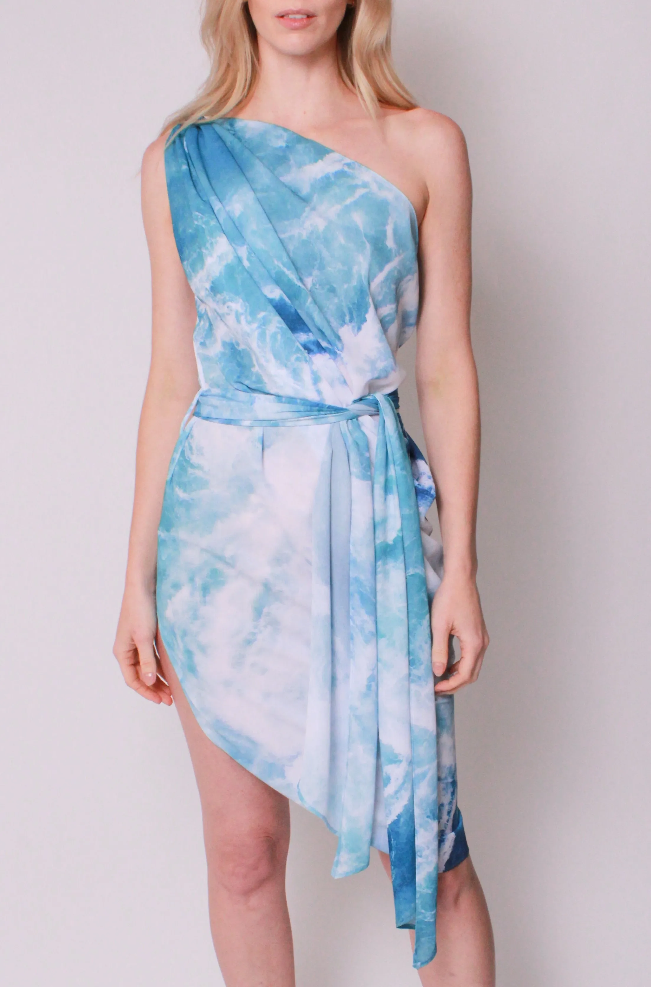 Cascade Dress In Pacific Surf