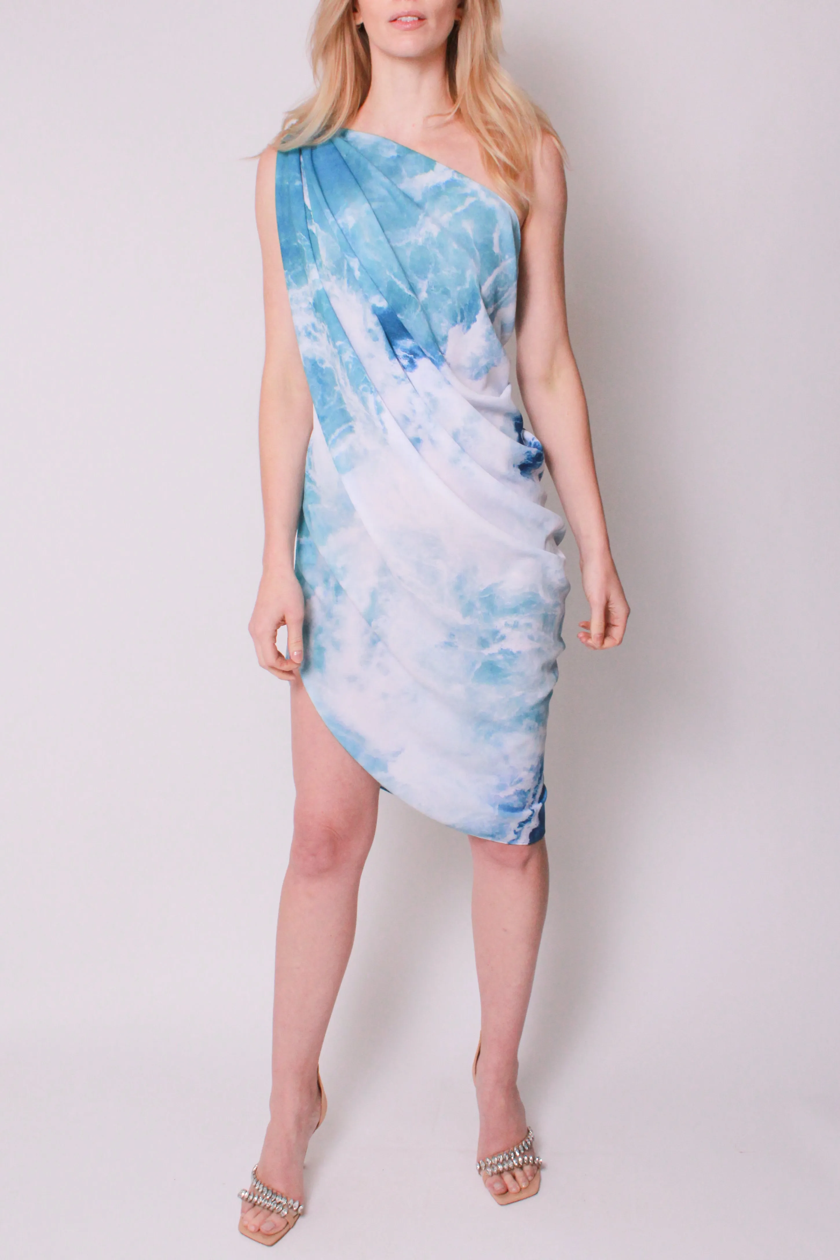 Cascade Dress In Pacific Surf